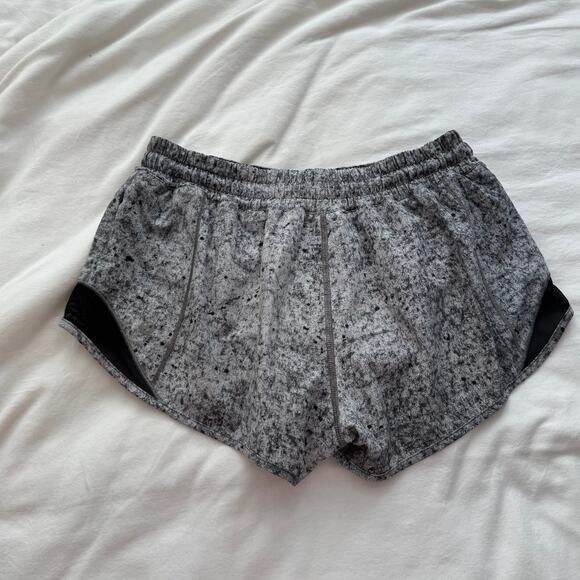Lululemon Speed Up Shorts 2.5" Gray Speckled Running Athletic Shorts Size 6 - Picture 2 of 7